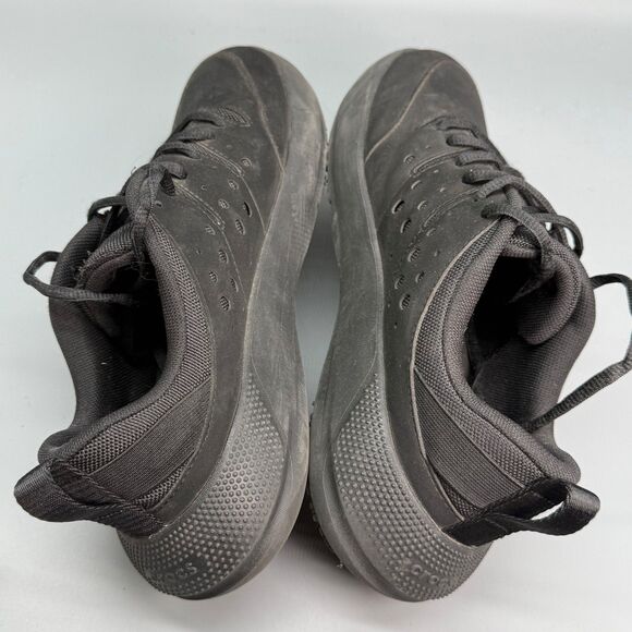 Crocs On the Clock Men\'s 8 Triple Black Nubuk Lace-Up Breathable Work Sneakers main image 5